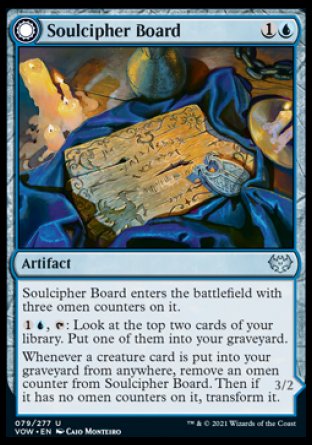 (079) Magic The Gathering Innistrad: Crimson Vow Single: Soulcipher Board // Cipherbound Spirit Holo Uncommon