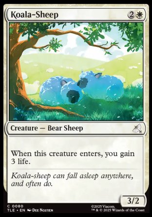(080) Magic The Gathering Magic: The Gathering | Avatar: The Last Airbender: Eternal Single: Koala-Sheep Holo Common