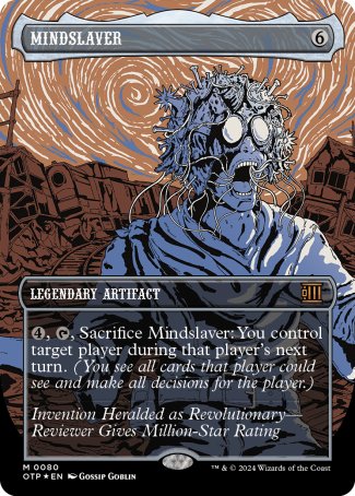 (080) Magic The Gathering Breaking News Single: Mindslaver (V.2) Holo Mythic