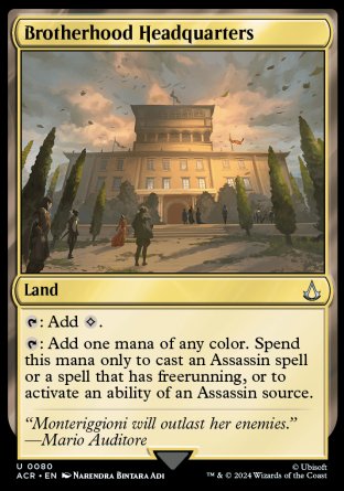 (080) Magic The Gathering Universes Beyond: Assassin's Creed Single: Brotherhood Headquarters Uncommon