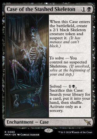 (080) Magic The Gathering Murders at Karlov Manor Single: Case of the Stashed Skeleton Rare