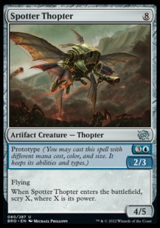 (080) Magic The Gathering The Brothers' War Single: Spotter Thopter Uncommon