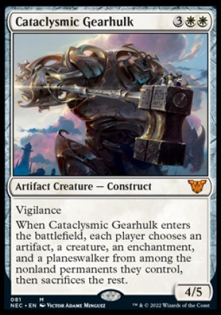 (081) Magic The Gathering Commander: Kamigawa: Neon Dynasty Single: Cataclysmic Gearhulk Mythic