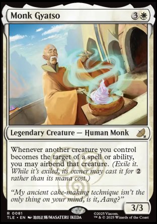 (081) Magic The Gathering Magic: The Gathering | Avatar: The Last Airbender: Eternal Single: Monk Gyatso (V.1) Rare
