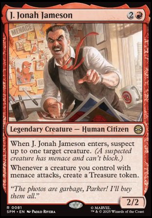 (081) Magic The Gathering Magic: The Gathering | Marvel's Spider-Man: Promos Single: J. Jonah Jameson Rare