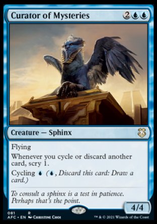 (081) Magic The Gathering Commander: Adventures in the Forgotten Realms Single: Curator of Mysteries Rare