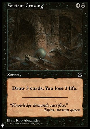 (079) Magic The Gathering The List Single: Ancient Craving Uncommon