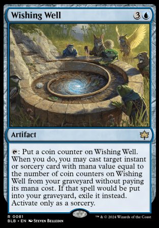 (081) Magic The Gathering Bloomburrow Single: Wishing Well  Rare