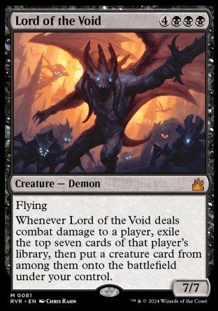 (081) Magic The Gathering Ravnica Remastered Single: Lord of the Void Holo Mythic