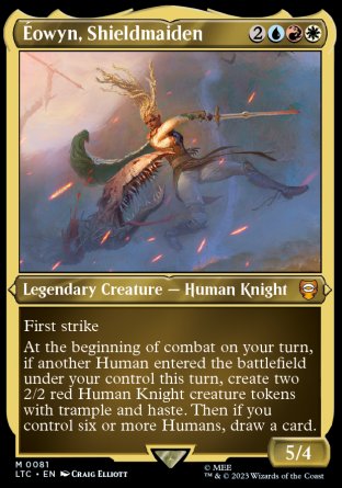 (081) Magic The Gathering Commander: The Lord of the Rings: Tales of Middle-earth: Extras Single: ������owyn, Shieldmaiden (V.2) Holo Special