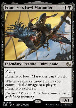 (081) Magic The Gathering Commander: The Lost Caverns of Ixalan Single: Francisco, Fowl Marauder Rare