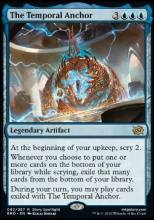 (082) Magic The Gathering The Brothers' War Single: The Temporal Anchor Holo Rare