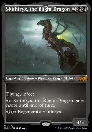 (082) Magic The Gathering Multiverse Legends Single: Skithiryx, the Blight Dragon (V.2) Mythic