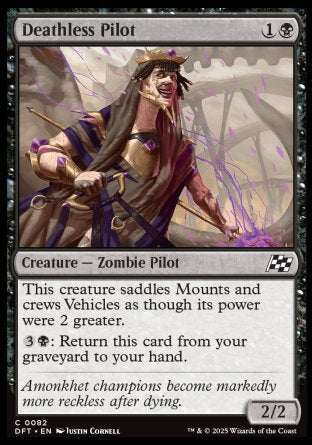 (082) Magic The Gathering Aetherdrift Single: Deathless Pilot Common