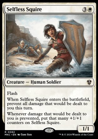 (082) Magic The Gathering Commander: Murders at Karlov Manor Single: Selfless Squire Rare