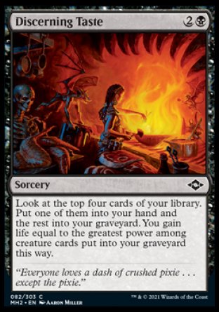 (082) Magic The Gathering Modern Horizons 2 Single: Discerning Taste Holo Common