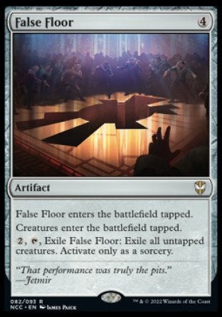 (082) Magic The Gathering Commander: Streets of New Capenna Single: False Floor Holo Rare