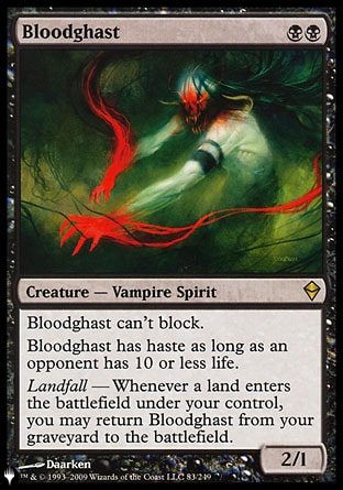 (083) Magic The Gathering The List Single: Bloodghast Rare