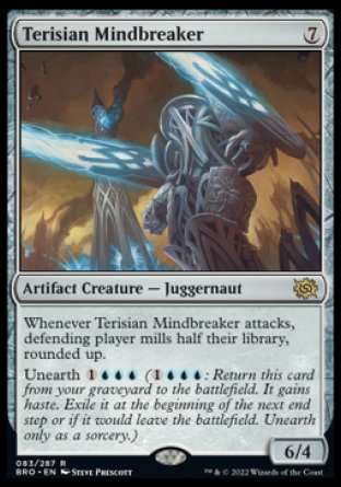 (083) Magic The Gathering The Brothers' War Single: Terisian Mindbreaker Holo Rare