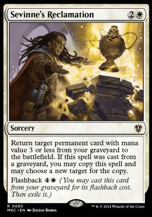 (083) Magic The Gathering Commander: Murders at Karlov Manor Single: Sevinne's Reclamation Rare