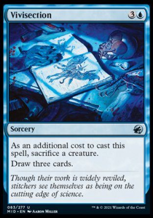 (083) Magic The Gathering Innistrad: Midnight Hunt Single: Vivisection Holo Uncommon
