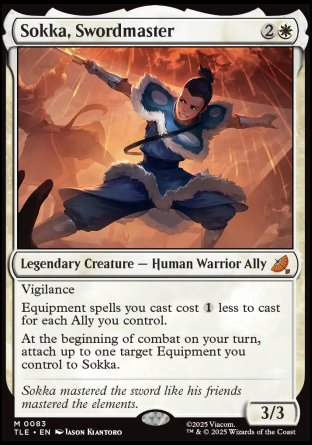 (083) Magic The Gathering Magic: The Gathering | Avatar: The Last Airbender: Eternal Single: Sokka, Swordmaster (V.1) Mythic