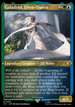 (083) Magic The Gathering Commander: The Lord of the Rings: Tales of Middle-earth: Extras Single: Galadriel, Elven-Queen (V.2) Holo Special