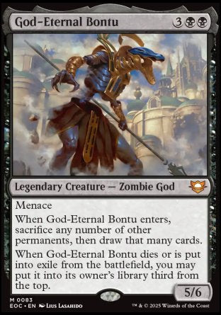 (083) Magic The Gathering Commander: Edge of Eternities Single: God-Eternal Bontu Mythic