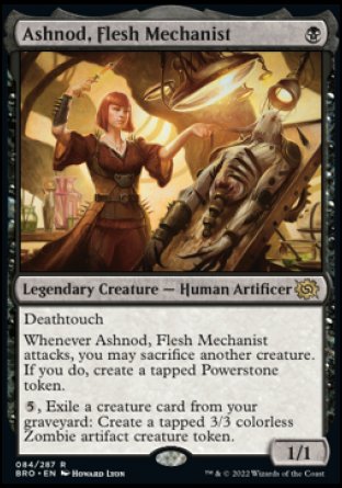 (084) Magic The Gathering The Brothers' War Single: Ashnod, Flesh Mechanist Holo Rare