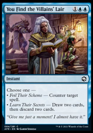 (084) Magic The Gathering Adventures in the Forgotten Realms Single: You Find the Villains' Lair Holo Common