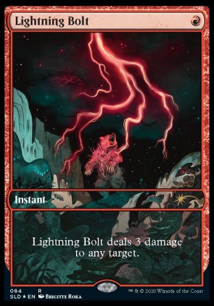 (084) Magic The Gathering Secret Lair Drop Series Single: Lightning Bolt (V.2) Holo Rare