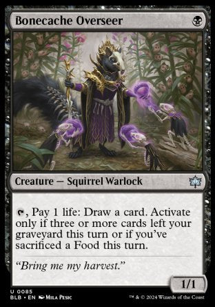(085) Magic The Gathering Bloomburrow Single: Bonecache Overseer Holo Uncommon