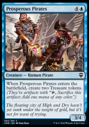 (085/361) Magic The Gathering Commander Legends Single: Prosperous Pirates Holo Common