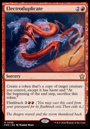 (085) Magic The Gathering Magic: The Gathering Foundations Single: Electroduplicate Holo Rare