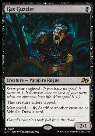 (085) Magic The Gathering Aetherdrift Single: Gas Guzzler Holo Rare