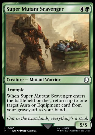 (085) Magic The Gathering Universes Beyond: Fallout Single: Super Mutant Scavenger Holo Uncommon