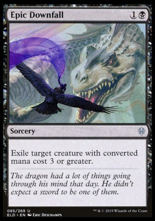 (085/269) Magic The Gathering Throne of Eldraine Single: Epic Downfall Holo Uncommon