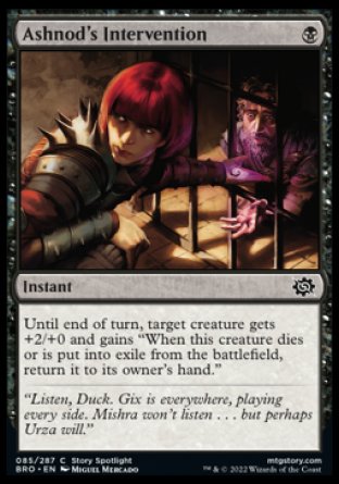 (085) Magic The Gathering The Brothers' War Single: Ashnod's Intervention Holo Common