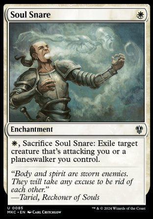 (085) Magic The Gathering Commander: Murders at Karlov Manor Single: Soul Snare Uncommon