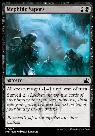 (085) Magic The Gathering Ravnica Remastered Single: Mephitic Vapors Common