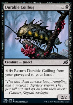 (085/274) Magic The Gathering Ikoria: Lair of Behemoths Single: Durable Coilbug Holo Common