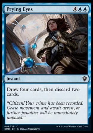 (086/361) Magic The Gathering Commander Legends Single: Prying Eyes Holo Common