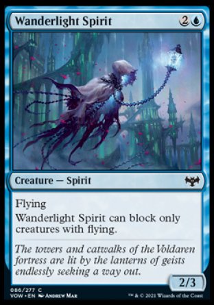 (086) Magic The Gathering Innistrad: Crimson Vow Single: Wanderlight Spirit Common