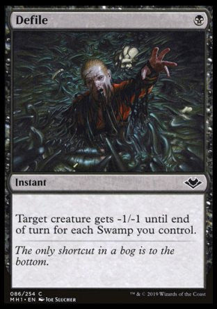 (086/254) Magic The Gathering Modern Horizons Single: Defile Holo Common