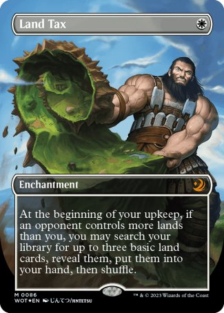 (086) Magic The Gathering Enchanting Tales Single: Land Tax (V.3) Mythic