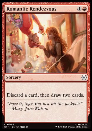 (086) Magic The Gathering Magic: The Gathering | Marvel's Spider-Man Single: Romantic Rendezvous Holo Common