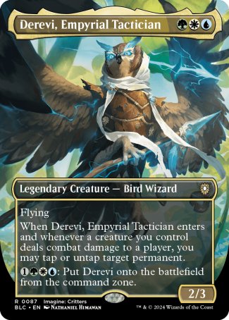 (087) Magic The Gathering Commander: Bloomburrow: Extras Single: Derevi, Empyrial Tactician Holo Rare