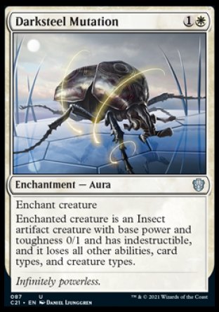(087) Magic The Gathering Commander: Strixhaven Single: Darksteel Mutation Uncommon