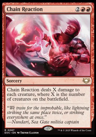 (087) Magic The Gathering Commander: Edge of Eternities Single: Chain Reaction Rare