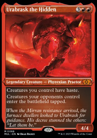 (088) Magic The Gathering Multiverse Legends Single: Urabrask the Hidden (V.2) Holo Mythic